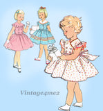 1950s Vintage Simplicity Sewing Pattern 4988 Party Dress Uncut Size 4