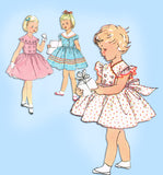 1950s Vintage Simplicity Sewing Pattern 4988 Party Dress Uncut Size 4