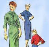 1950s Vintage Simplicity Sewing Pattern 4994 Uncut Misses Dress & Jacket Size 12