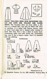 1950s Vintage Simplicity Sewing Pattern 4997 Uncut Misses Two Piece Dress Sz 12