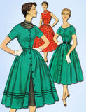 1950s Vintage Simplicity Sewing Pattern 4998 Uncut Misses Layered Dress Size 14