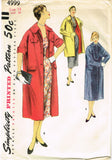 Simplicity 4999: 1950s Uncut Misses Coat Size 32 Bust Vintage Sewing Pattern