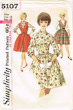 1960s Vintage Simplicity Sewing Pattern 5107 Uncut Misses Dress & Jumper Sz 38 B