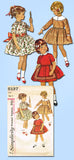 1960s Vintage Simplicity Sewing Pattern 5137 Versatile Toddler Girls Dress Sz 4 -Vintage4me2
