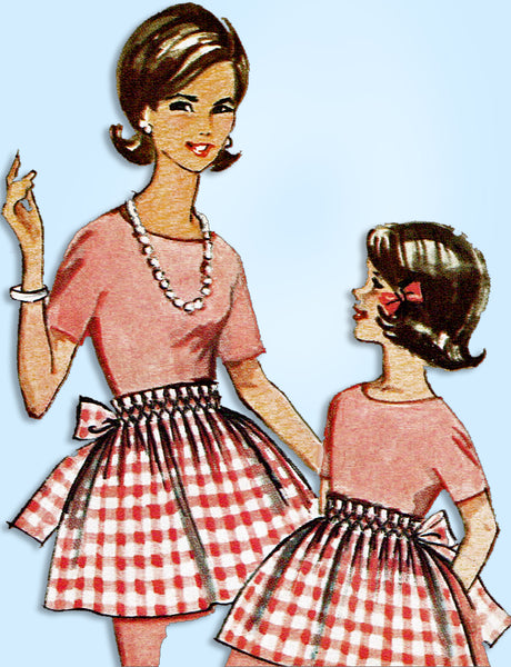 1960s Original Vintage Simplicity Sewing Pattern 5228 Uncut Misses Holiday Apron