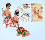 1960s Original Vintage Simplicity Sewing Pattern 5228 Uncut Misses Holiday Apron