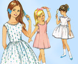 1960s Vintage Simplicity Sewing Pattern 5249 Uncut Toddler Girls Dress Size 6