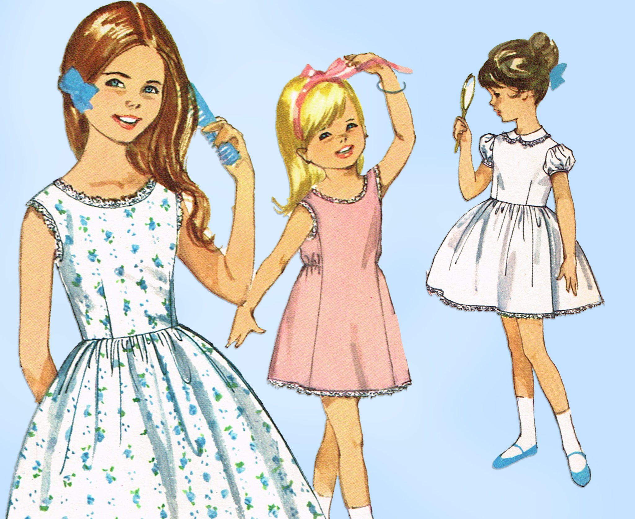 girls dresses size 12 1960s Vintage Simplicity Sewing Pattern 5249 Uncut Girls Dress Size 12 –  Vintage4me2