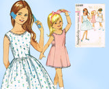 1960s Vintage Simplicity Sewing Pattern 5249 Cute Toddler Girls Dress Size 4