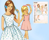 1960s Vintage Simplicity Sewing Pattern 5249 Uncut Toddler Girls Dress Size 6