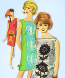 1960s Original Vintage Simplicity Pattern 5309 Easy Uncut Misses Sun Dress 34 B