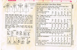 1960s Vintage Simplicity Sewing Pattern 5429 Toddler Girls High Waist Dress Sz 4