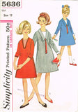 1960s Vintage Simplicity Sewing Pattern 5636 Uncut Juniors Dress Size 12 vintage4me2