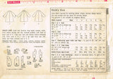 1960s Original Vintage Simplicity Pattern 5685 Toddler Girls Raglan Coat Sz2