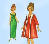 1960s Vintage Simplicity Sewing Pattern 5731 11.5in Tressy High Heel Doll Clothes