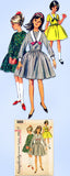 1960s Vintage Simplicity Sewing Pattern 6069 Sweet Uncut Girls Dress Size 8
