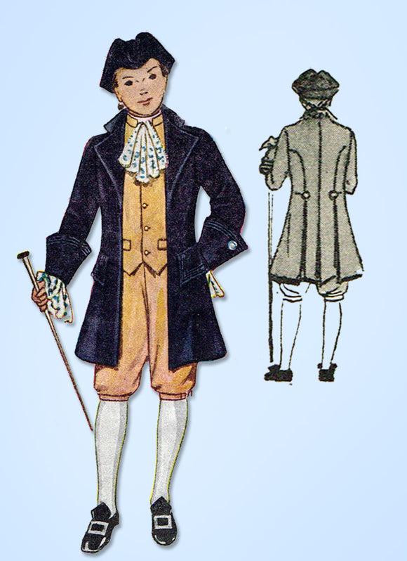 1930s Original VTG Simplicity Pattern 7099 Uncut Toddler Boys Colonial Costume 6