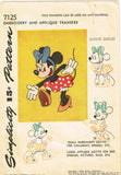 1940s Vintage Simplicity Transfer Pattern 7125 Uncut Rare Minnie Mouse Bedspread - Vintage4me2