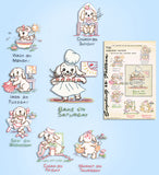 1940s Vintage Simplicity Embroidery Transfer 7135 Uncut DOW Puppy Chef