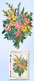 1940s Vintage Simplicity Embroidery Transfer 7189 Uncut Floral Bouquet Picture - Vintage4me2