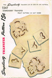 1940s Vintage Simplicity Sewing Pattern 7247 Uncut Cutwork Fruit Luncheon Set
