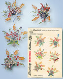 1940s VTG Simplicity Embroidery Transfer 7248 Uncut Nosegay Floral Guest Towels