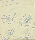 1940s Vintage Simplicity Embroidery Transfer 7321 Uncut Misses Tie On Peplums