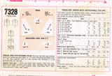 Simplicity 7328: 1960s Cute Toddler Girls Party Dress Vintage Sewing Pattern