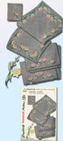 1940s VTG Simplicity Embroidery Transfer 7343 Uncut 9 Piece Floral Luncheon Set