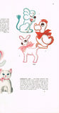 1940s Original Vintage Simplicity Transfer Pattern 7353 Uncut Stuffed Animal Set