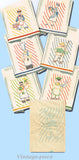 1940s Vintage Simplicity Embroidery Transfer 7369 Uncut Rare Men at Work Tea Towels