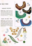 1940s Vintage Simplicity Embroidery Transfer 7408 Uncut Sequin Clothing Trims