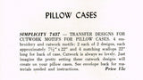 1940s Vintage Simplicity Sewing Pattern 7437 Uncut Cutwork Pillowcase Motifs - Vintage4me2