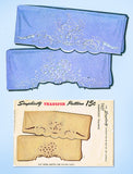 1940s Vintage Simplicity Sewing Pattern 7437 Uncut Cutwork Pillowcase Motifs - Vintage4me2