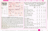 1960s Vintage Simplicity Sewing Pattern 7931 Betsy Wetsy  Baby Doll Clothes ORIG