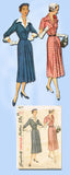 1950s Vintage Simplicity Sewing Pattern 8377 Uncut Misses Street Dress Sz 14 32B