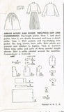 1950s Vintage Misses Suit Uncut 1952 Simplicity Sewing Pattern 8487 Size 16