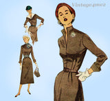 Simplicity 8495: 1950s Stunning Accessory Dress Size 32 B Vintage Sewing Pattern
