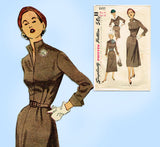 Simplicity 8495: 1950s Stunning Accessory Dress Size 32 B Vintage Sewing Pattern
