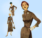 Simplicity 8495: 1950s Stunning Accessory Dress Size 32 B Vintage Sewing Pattern