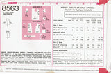 1960s Vintage Simplicity Sewing Pattern 8563 Misses Cobbler Apron Sz 32 34 Bust