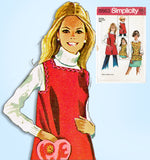1960s Vintage Simplicity Sewing Pattern 8563 Misses Cobbler Apron Sz 32 34 Bust