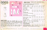 Simplicity 8669: 1960s Sweet Toddler Girls Dress Size 4 Vintage Sewing Pattern