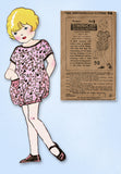 1930s Vintage Simplicity Sewing Pattern 98 Uncut Toddler Girls Romper Size 3