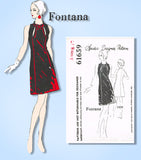 1960s Original Vintage Spadea Designer Pattern 61659 Uncut Cocktail Dress Sz 31B