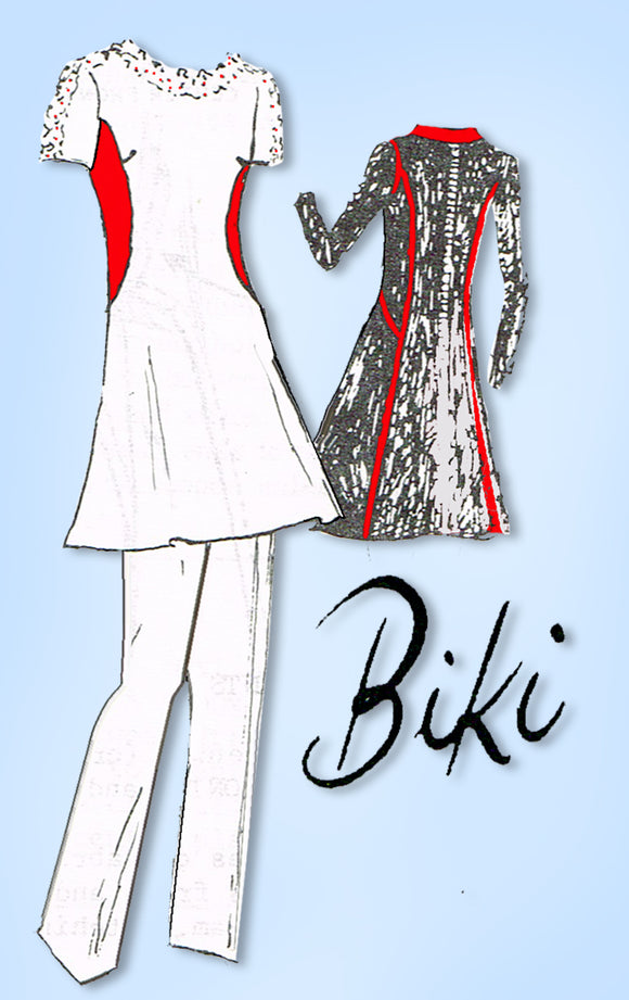 1970s Original Vintage Spadea Designer Pattern 71280 Uncut Misses Tunic Dress 31