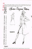 1970s Original Vintage Spadea Designer Pattern 72411 Uncut Misses Coat Dress 31B