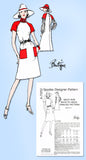 1970s Original Vintage Spadea Designer Double Pattern 2 Dresses Sz 32-36 Bust