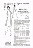 1970s Original Vintage Spadea Designer Double Pattern 2 Dresses Sz 32-36 Bust