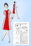 1970s Original Vintage Spadea Designer Double Pattern 2 Dresses Sz 32-36 Bust